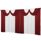 Cortina Para Igreja 6 Metros Tecido Poliéster Premium Decora Cortina Para Igreja 6 Metros Tecido Poliéster Premium Decora