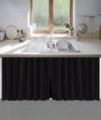Cortina Para Pia De Cozinha Balcão Blackout Lisa 1,38x80cm
