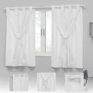 Cortina Para Quarto de Criança 2,80x1,70 Com Forro e Voal Cor:Rosa Cortina Para Quarto de Criança 2,80x1,70 Com Forro e Voal Cor:Rosa