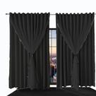 cortina para quarto e sala blecaute Bia 5,50 x 2,70 preto