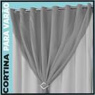 cortina para quarto sala blecaute Berlim 5,50 x 2,40 cinza cortina para quarto sala blecaute Berlim 5,50 x 2,40 cinza