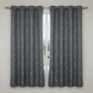 Cortina Para Sala Jacquard 2m x1,30m Qcasa Para Sala Quarto e Apartamento Com Ilhós Cromado