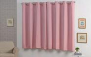 Cortina Para Sala Quarto ou Cozinha 2,20m x 1,40m Poliester Com Ilhos