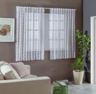Cortina Para Sala Renda Branca 2,50m x 1,40m