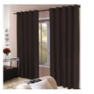 Cortina Para Sala Rustica 300x280 Marrom Admirare