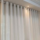 Cortina Para Sala/Suíte De Voil Gaze De Linho Com Forro Microfibra Leve 10,00x2,80