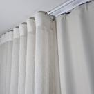 Cortina Para Sala Trilho Suíço Duplo Linho+blackout 8,00x2,80 Luxo Cortina Para Sala Trilho Suíço Duplo Linho+blackout 8,00x2,80 Luxo