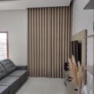 Cortina Para Sala Voil Linho Forro Blackout Pé Direito Alto 5,00x3,10