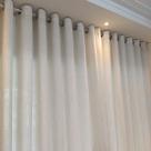 Cortina Para Suíte De Voil Linho Com Forro Microfibra Leve P/ Varão 6,00x2,80