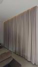 Cortina para trilho ou tubo suisso 2,00 mts linho e blackout cor trigo bloqueia a luz 100%