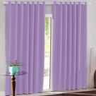 Cortina para Varão Bella Janela 300x250 cm Tecido Corta Luz Lilás