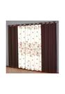Cortina para Varão Sultan 300x250 cm Realce Top Horto Marrom