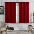 Cortina Para Varão Vermelha Blecaute PVC Liso 2,80x1,60 Cortina Para Varão Vermelha Blecaute PVC Liso 2,80x1,60