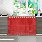 Cortina para Vitrô de Renda Color 2,0m x 0,80cm - Interlar