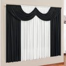 Cortina Paris 2,00 x 1,70 Para Quarto Sala Igrejas Salão ou Eventos em geral VERDE/PALHA