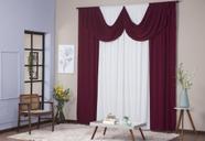Cortina Paris 3,00 x 2,80 com Bando Sala Quarto Porta Balcão Malha Gel Varão Simples Cortina Paris 3,00 x 2,80 com Bando Sala Quarto Porta Balcão Malha Gel Varão Simples