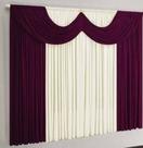 Cortina Paris Para Quarto Ou Sala 2,00 X 1,70 Vinho Palha