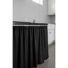 Cortina Pia Cozinha Balcão 1,50x0,80 Preta Elegância e Pra