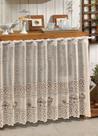 Cortina Pia Renda Creme Coffee 2,00Larg X0,80 Alt