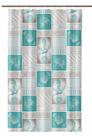 Cortina Premium Antimofo para Box de Banheiro - Tamanho 2,00m x 1,38m com 09 Argolas