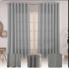 Cortina Premium Tecido Linhão Grosso 3,00x2,60 Ilhós Cromado