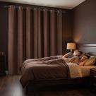 Cortina Quarto Sala Blackout Corta Luz Marrom 3,00m x 2,80m