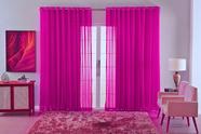 cortina quarto sala voal xadrez charm transparente 6,00x2,50