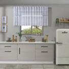 Cortina Renda 2,20m X 80cm Para Pia Ou Janela Arabesco Branco