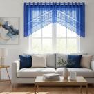 Cortina Renda Cascata 3,00 M X 1,00 Alt Color Retro Azul