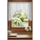 Cortina Renda Cascata 3,15m x 1,00m Branca Elegante