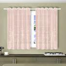 Cortina Renda Jacquard Romana 2 Mts X 1,20 Mts Para Cozinha