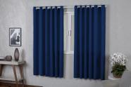 Cortina Roma 2,20x1,70 Quarto Sala Escritorio Azul Royal