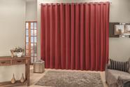 Cortina Roma Varão Simples 3,00m x 2,50m Ráfia Vermelho Cortina Roma Varão Simples 3,00m x 2,50m Ráfia Vermelho