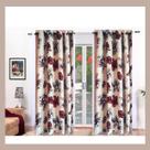 Cortina rustica Flores varao Simples 2,60x2,60m