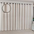 Cortina Sala e Quarto Tecido Jacquard Linho 4,00 m x 2,60 m Nude Cortina Sala e Quarto Tecido Jacquard Linho 4,00 m x 2,60 m Nude
