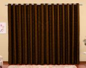 cortina sala jacquard tecido semi blackout marron 3,00x2,80 cortina sala jacquard tecido semi blackout marron 3,00x2,80