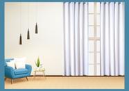 Cortina sala quarto 2,80 X 2,50 branco