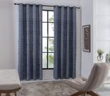 Cortina Sala Quarto Estampada Atenas Azul 260x240 Sultan