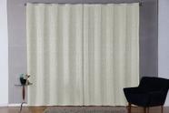 Cortina Sala Quarto Luxo Jacquard 2,80x1,70 Semi Blackout Branco