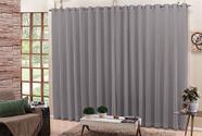 cortina sala quarto voal liso com forro cinza 3,00x2,20 cortina sala quarto voal liso com forro cinza 3,00x2,20