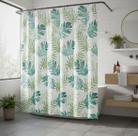 Cortina Samalar Para Box + 12 Ganchos 1.78x1.98cm Verde/azul