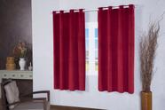 Cortina Semi Blackout de Tecido Suede Imperial para Sala Quarto Escritório 5,00m x 2,50m Vermelha