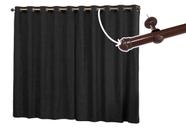 Cortina Semi-Blecaute Com Varão Incluso 2,80 x 1,70 Tecido Suede Estampado