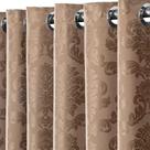 Cortina Semi Blecaute Jacquard 2,20x1,40 Janela Sala E Quarto Varão Simples