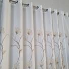 Cortina Sofisticada De Voal Bordado Com Forro Microfibra P/Varão Alto Padrão 3,00X2,80 Cortina Sofisticada De Voal Bordado Com Forro Microfibra P/Varão Alto Padrão 3,00X2,80