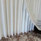 Cortina Sofisticada De Voil Gaze De Linho Com forro Microfibra 4,00x2,50 Cortina Sofisticada De Voil Gaze De Linho Com forro Microfibra 4,00x2,50