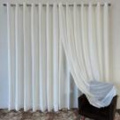 Cortina Sofisticada Para Sala De Voil Linho Forrada 3,00x2,30