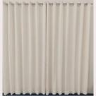 Cortina Sofisticada Voal Gaze De Linho Forro Microfibra leve Sala Porta Janela Quarto 3,00x2,60