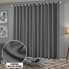Cortina Solaris Blackout de Tecido 4m x 2,50m com Ilhós Cromado