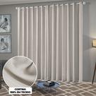 Cortina Solaris Blackout de Tecido 4m x 2,50m com Ilhós Cromado
